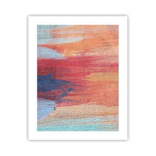 Poster - Ren door de regenboog - 40x50 cm