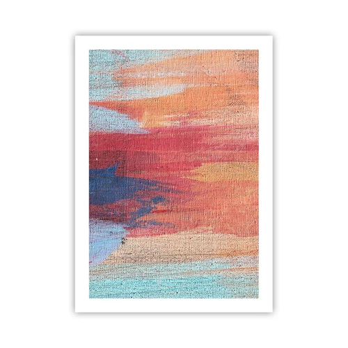 Poster - Ren door de regenboog - 50x70 cm