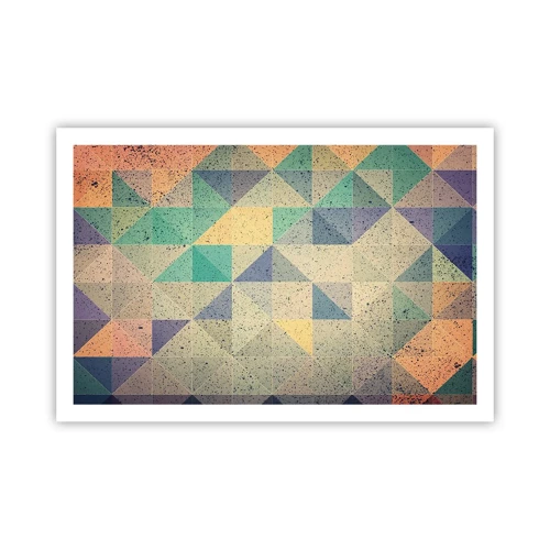 Poster - Republiek van driehoeken - 91x61 cm