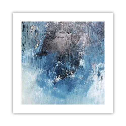 Poster - Rhapsody in Blauw - 40x40 cm