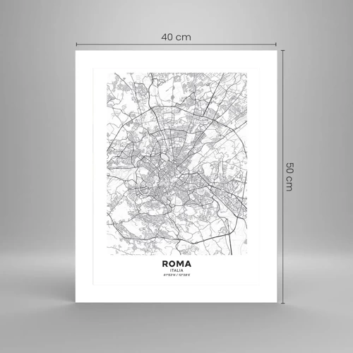 Poster - Romeinse cirkel - 40x50 cm