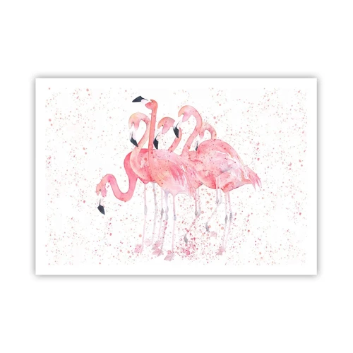 Poster - Roze ensemble - 100x70 cm