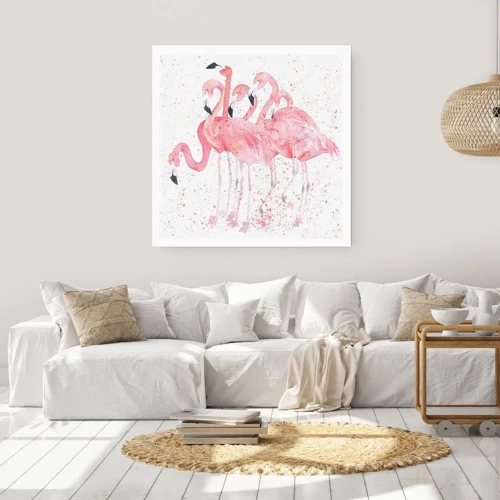 Poster - Roze ensemble - 40x40 cm