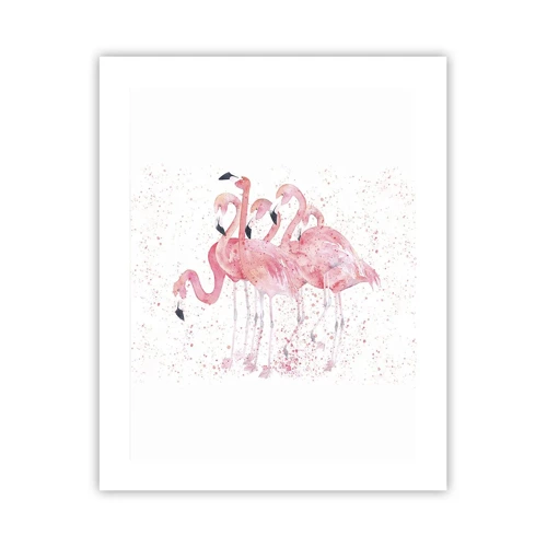 Poster - Roze ensemble - 40x50 cm
