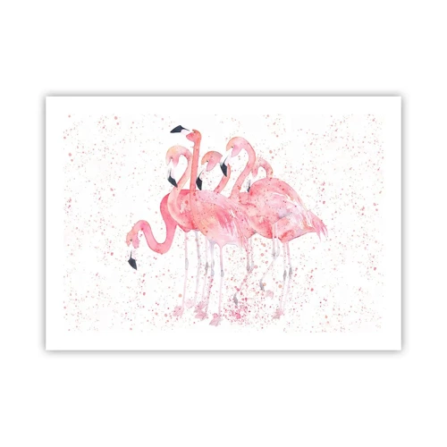 Poster - Roze ensemble - 70x50 cm