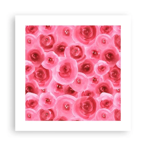 Poster - Rozen onder en boven - 40x40 cm