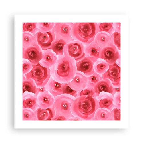 Poster - Rozen onder en boven - 50x50 cm