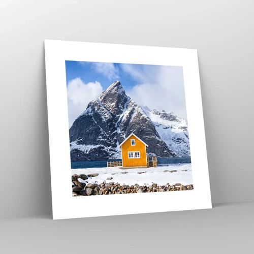 Poster - Scandinavische vakanties - 30x30 cm