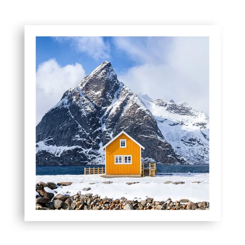 Poster - Scandinavische vakanties - 60x60 cm