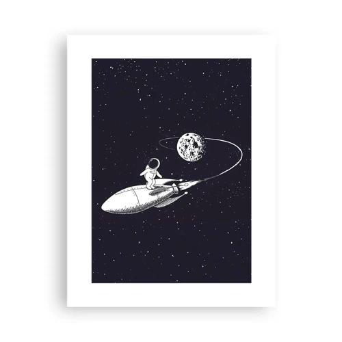 Poster - Spacesurfer - 30x40 cm