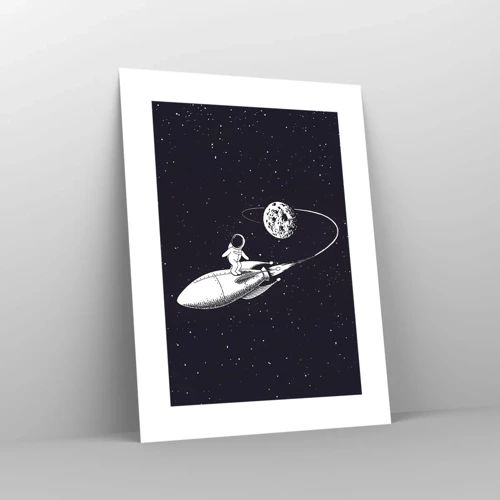 Poster - Spacesurfer - 30x40 cm