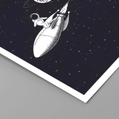 Poster - Spacesurfer - 30x40 cm