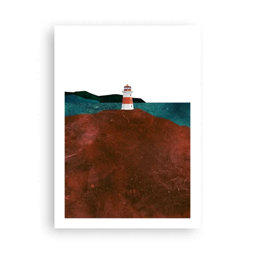 Poster - Starend naar de zee - 50x70 cm