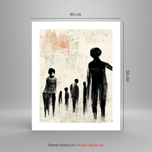 Poster - Tegen eenzaamheid - 40x50 cm
