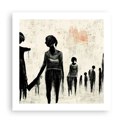 Poster - Tegen eenzaamheid - 50x50 cm