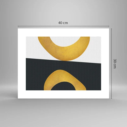 Poster - Ten eerste: goud - 40x30 cm