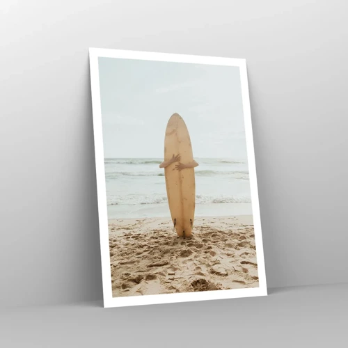 Poster - Uit liefde voor golven - 70x100 cm