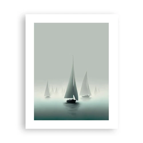 Poster - Van mist gebouwd - 40x50 cm