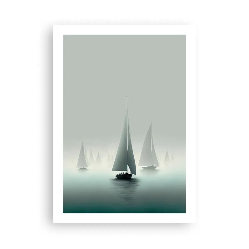 Poster - Van mist gebouwd - 50x70 cm