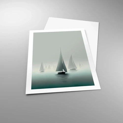 Poster - Van mist gebouwd - 50x70 cm