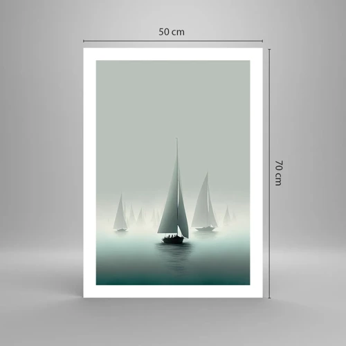 Poster - Van mist gebouwd - 50x70 cm