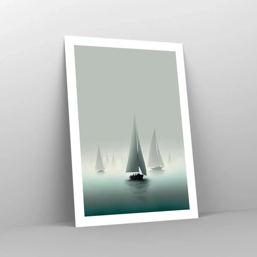 Poster - Van mist gebouwd - 50x70 cm