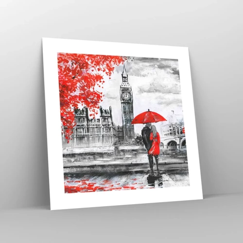 Poster - Verliefd op Londen - 40x40 cm