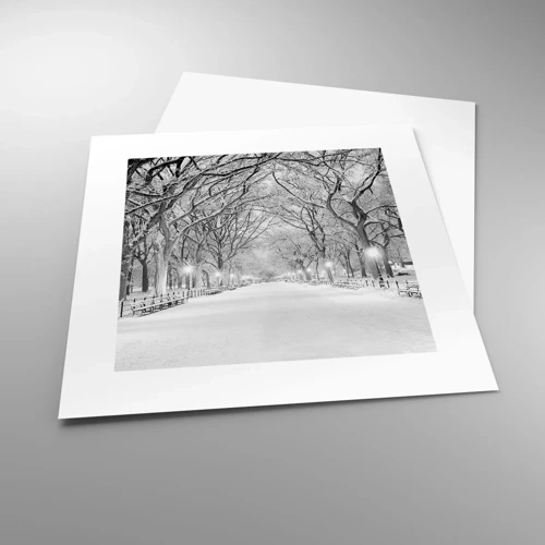 Poster - Vier seizoenen - winter - 30x30 cm