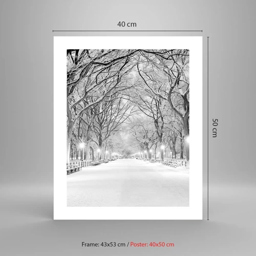 Poster - Vier seizoenen - winter - 40x50 cm