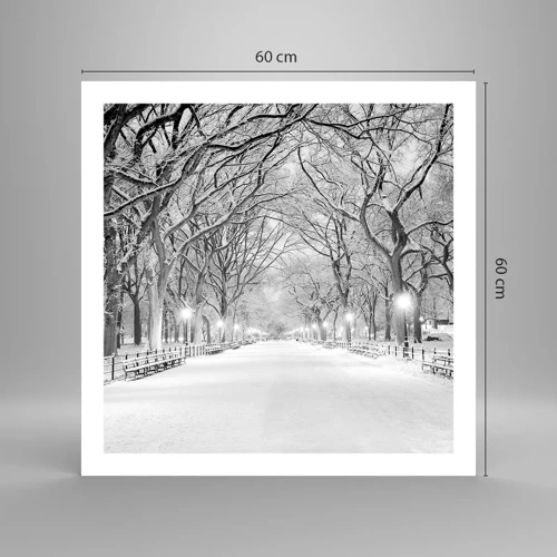 Poster - Vier seizoenen - winter - 60x60 cm