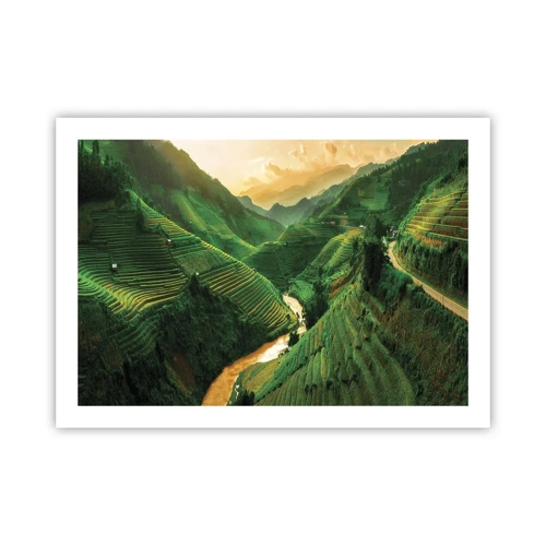 Poster - Vietnamese vallei - 70x50 cm