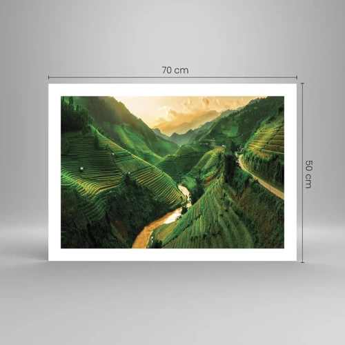 Poster - Vietnamese vallei - 70x50 cm