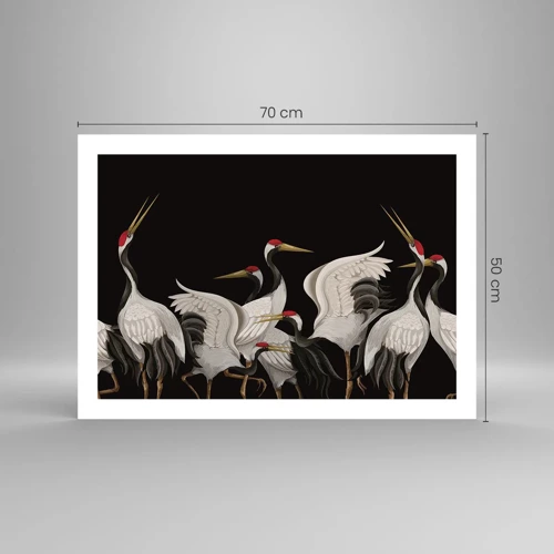 Poster - Vogel spullen - 70x50 cm