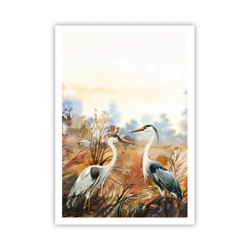 Poster - Waarheen in de herfst? - 70x100 cm