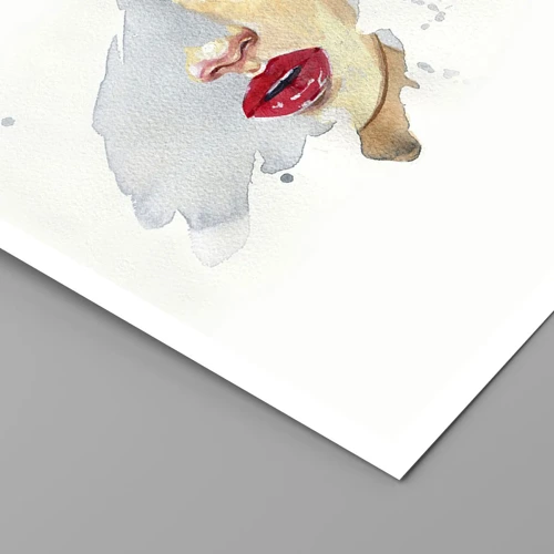 Poster - Weerspiegeld in een druppel water - 60x60 cm
