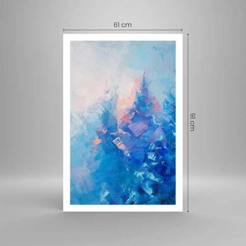 Poster - Winter abstractie - 61x91 cm