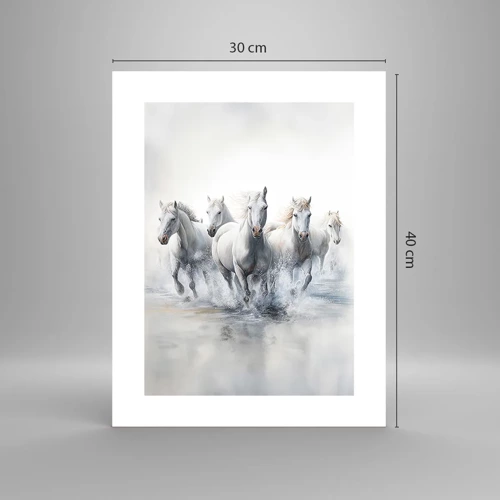 Poster - Witte magie - 30x40 cm