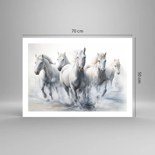 Poster - Witte magie - 70x50 cm