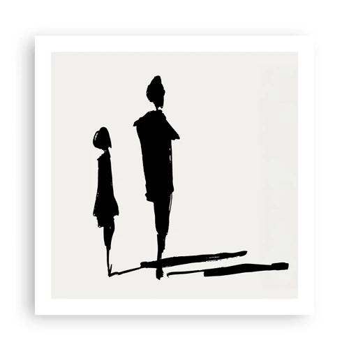 Poster - Zeker samen? - 60x60 cm