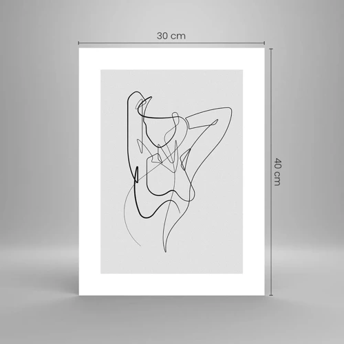 Poster - Zoals je echt bent… - 30x40 cm