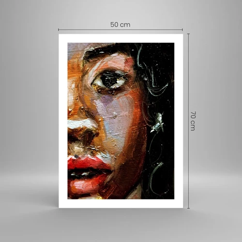 Poster - Zwart en gloed - 50x70 cm