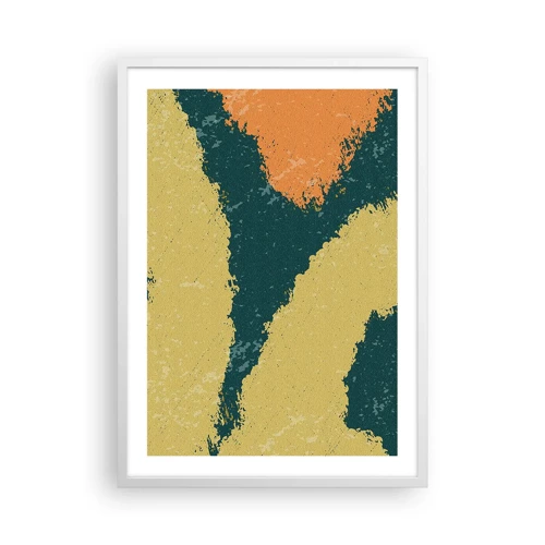 Poster in een witte lijst - Abstractie – langzame beweging - 50x70 cm