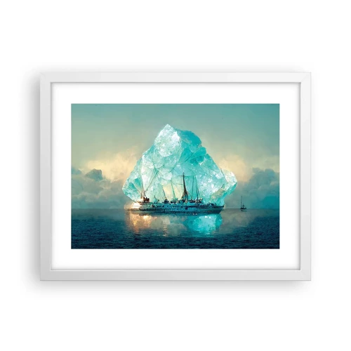 Poster in een witte lijst - Arctische diamant - 40x30 cm