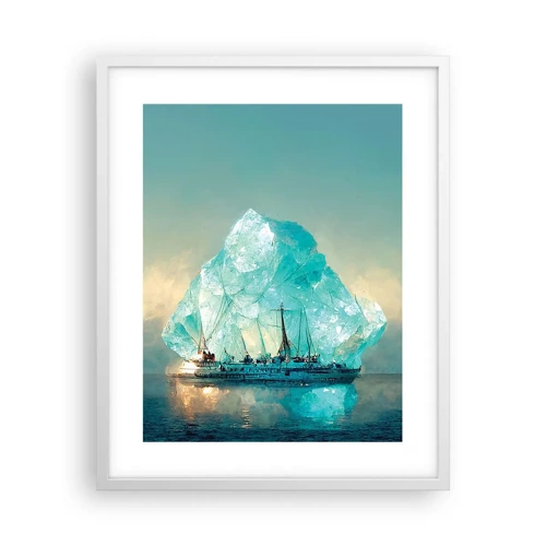 Poster in een witte lijst - Arctische diamant - 40x50 cm