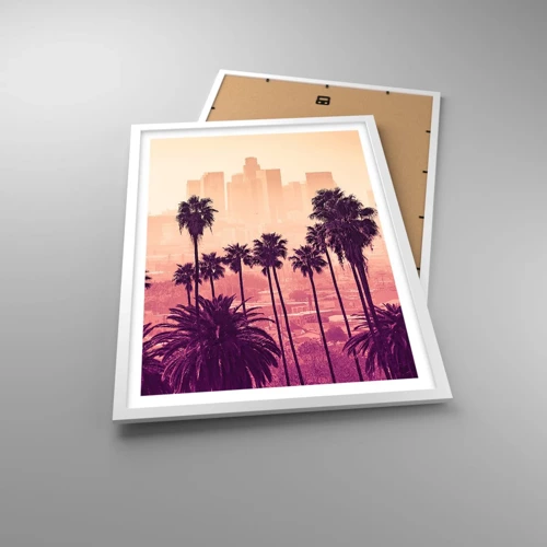 Poster in een witte lijst - Californisch landschap - 50x70 cm