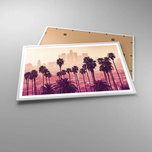 Poster in een witte lijst - Californisch landschap - 91x61 cm