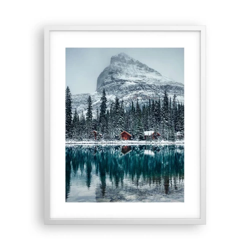 Poster in een witte lijst - Canadese stilte - 40x50 cm
