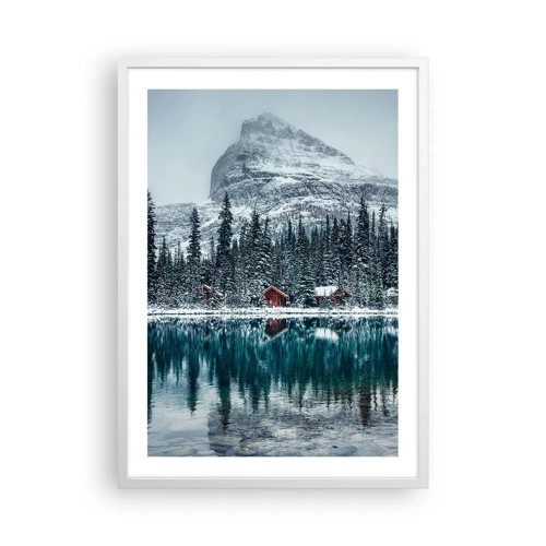 Poster in een witte lijst - Canadese stilte - 50x70 cm