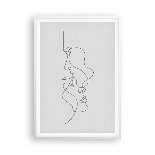 Poster in een witte lijst - De hitte van bittere verlangens - 70x100 cm