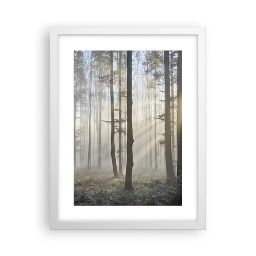 Poster in een witte lijst - De mist werd ook wakker - 30x40 cm